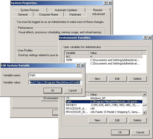 Control Panel System Dialogue